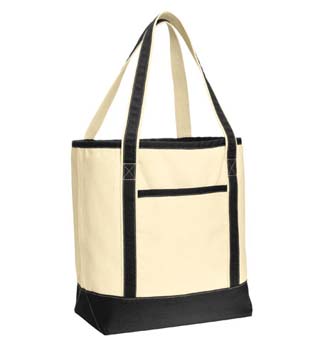 Large Cotton Canvas Boat Tote