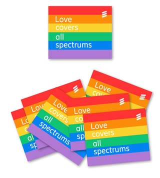 ER1-DECAL-2500A - Ericsson Pride Stickers (Pack of 25)