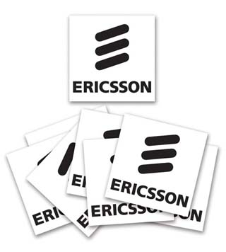 ER1-DECAL-2500 - Vertical Ericsson Stickers (Pack of 25)