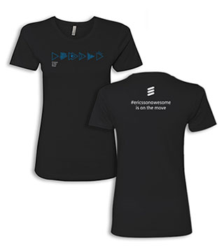 ER1-N3900-DTGI - Ladies #ericssonawesome on the Move Tee