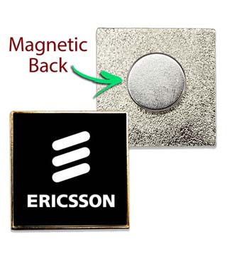 Ericsson printed Dome Lapel Pins