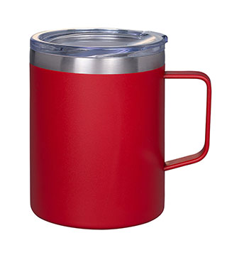 ICOL-B-018 - 12 Oz. Insulated Stainless Steel Mug  - Red