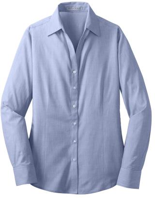 L640A - Ladies' Cross Hatch  Button Down