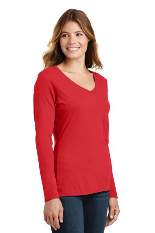 Ladies' L/S Favorite V-Neck Tee